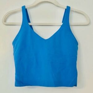 blue lululemon womens size 6 align tank-top